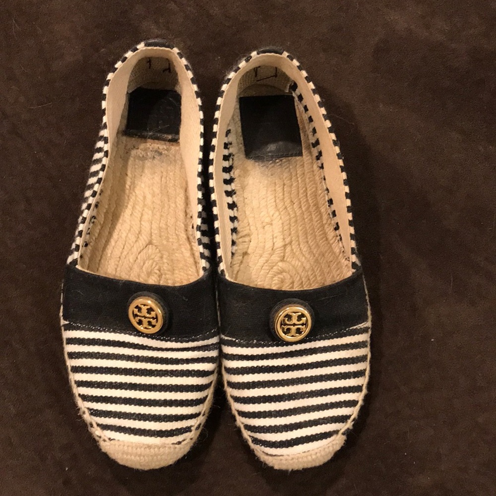 Tory Burch “Beacher” Stripper Espadrilles